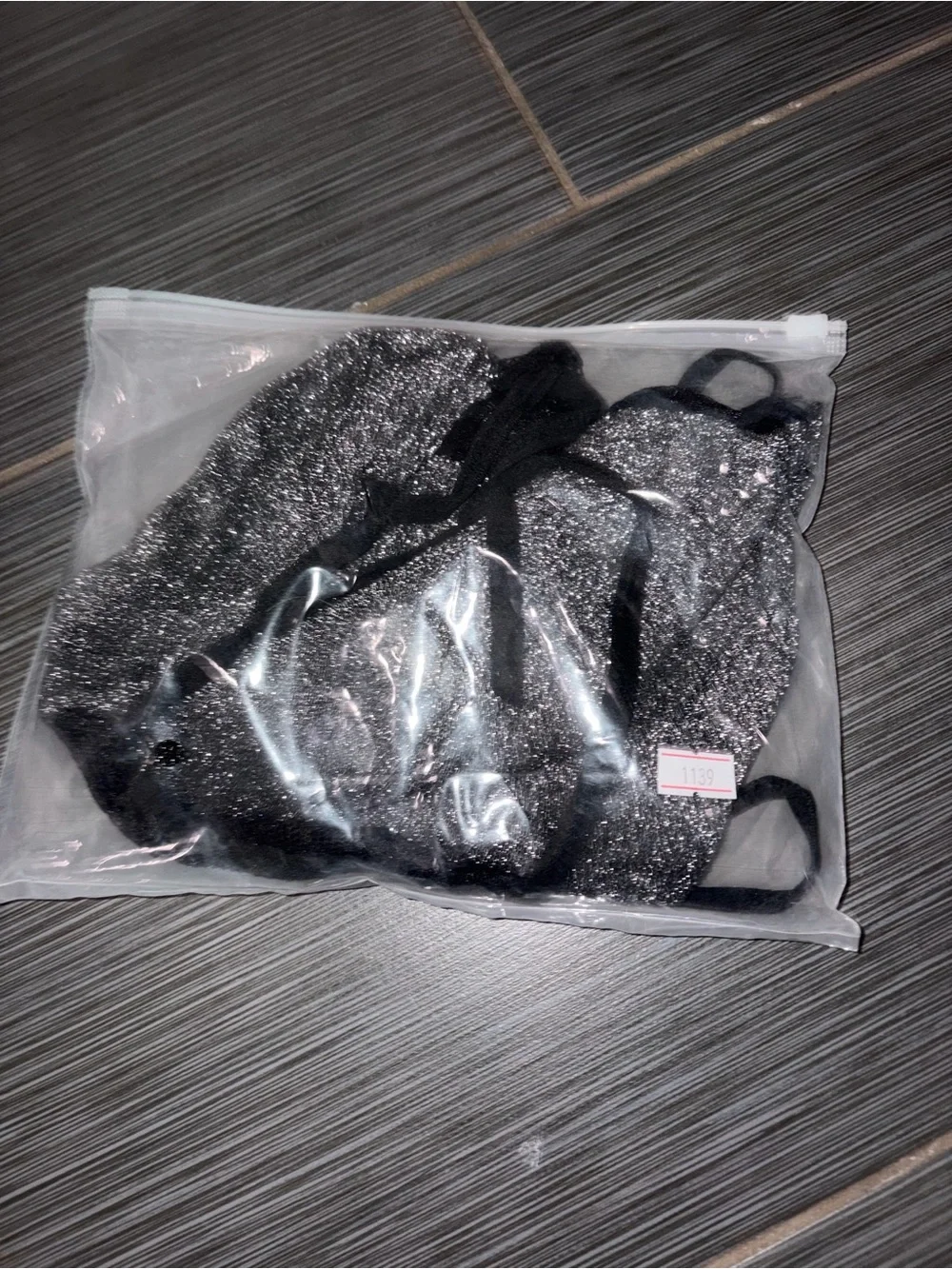 NWT Shimmer Metallic /Lace Sexy Halter Mini Dress & Thong Set OS